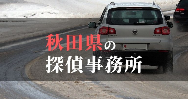 秋田県で浮気調査を依頼するならここ！おすすめ探偵事務所の費用・相場と申込の流れは？！