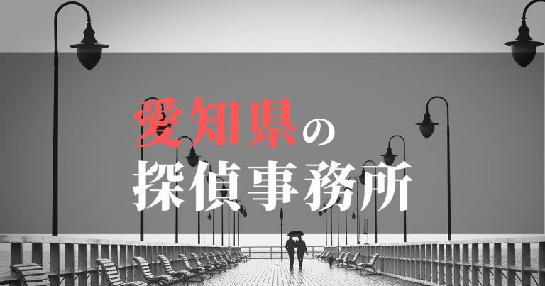 愛知県で浮気調査を依頼するならここ！おすすめ探偵事務所の費用・相場と申込の流れは？！